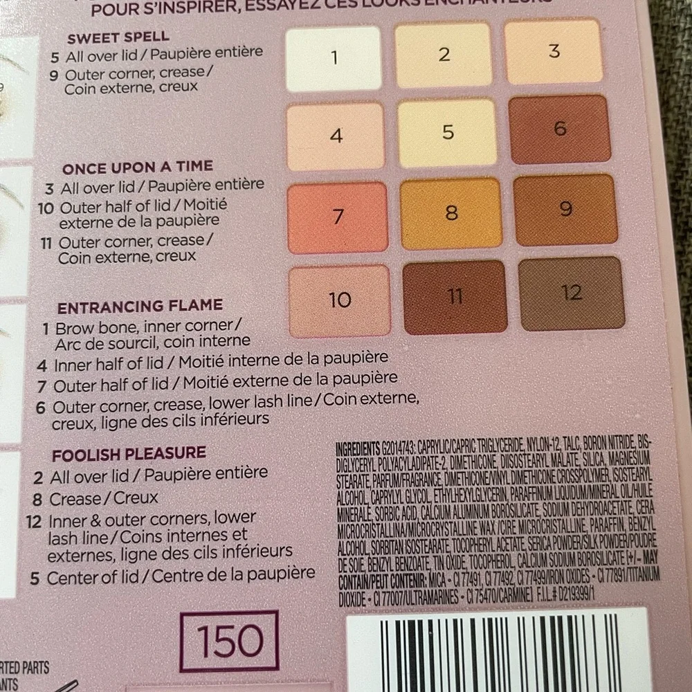 L’oreal Paradise Enchanted Fruit Scented Eyeshadow 12 Shades New Sealed